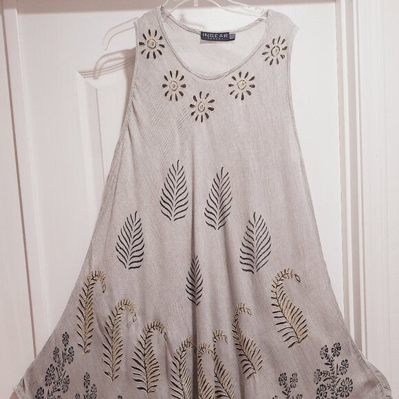 Ingear Resort Casual Gray Dress One Sz Fits Most - Picture 1 of 4